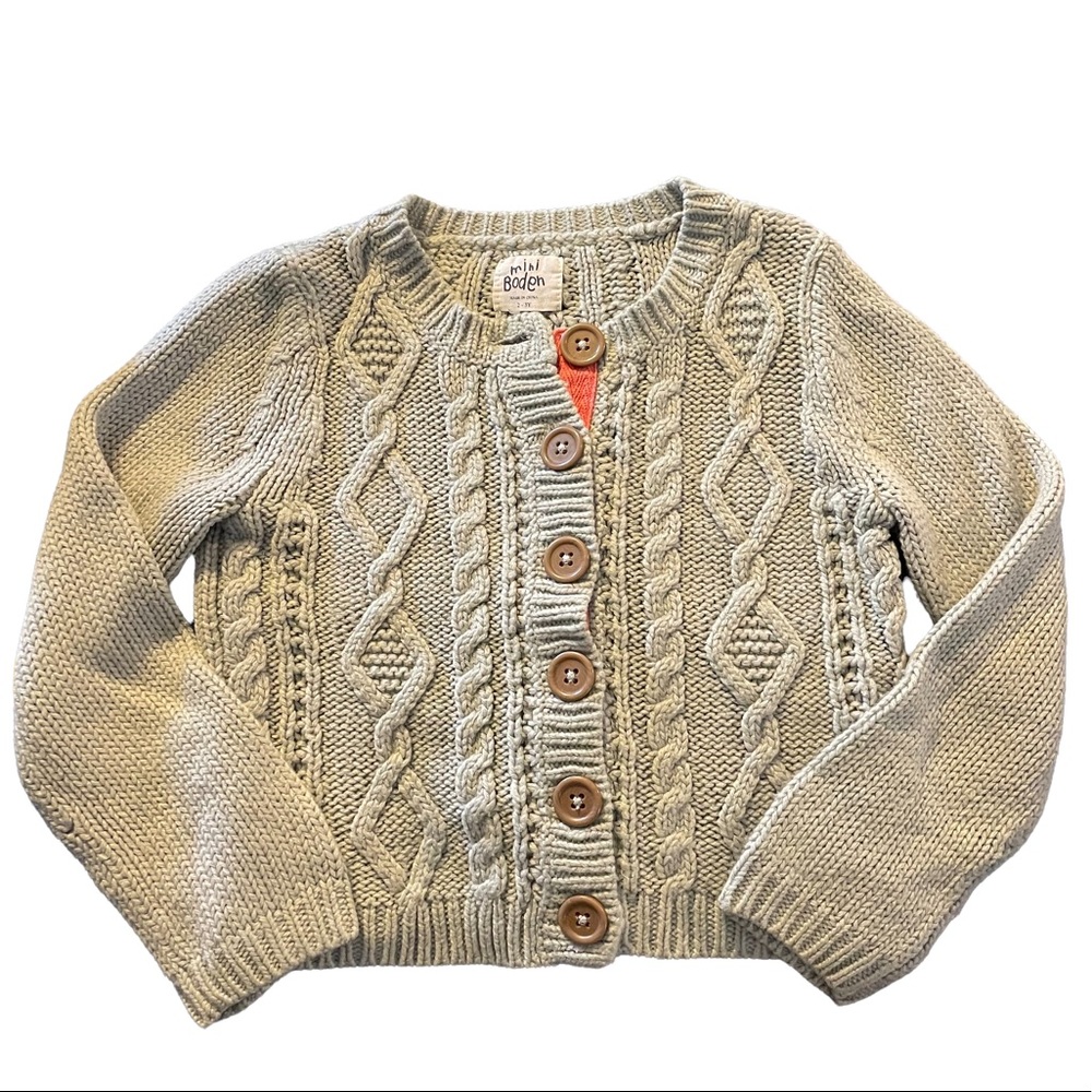 Mini Boden Cardigan Unisex Blue/Grey size 2-3y